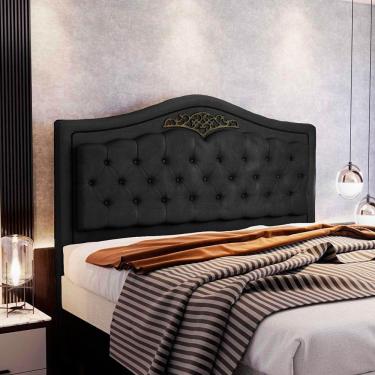 Imagem de Cabeceira Holanda 1,95 M Com Design Retro King Preto