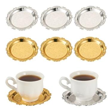 Imagem de Bestewelry 8 bandejas redondas de mesa de armazenamento, bandeja de joias vintage para presente de casamento, sobremesa, Natal, Ação de Graças, decorações de apartamentos em casa