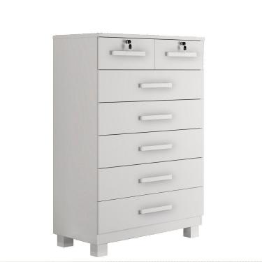 Imagem de Cômoda New Barcelona 7 Gavetas Benetil Branco