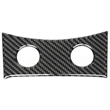 Imagem de Acabamento de console central de fibra de carbono, design preto para G35, G37, G25, Q60, sem perfuração, fácil instalação