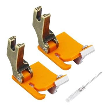 Imagem de Fancyes 2x Calcadores Ajustáveis ​​para Máquinas de Costura Industriais, Calcador para Costura em Tecidos de Moda