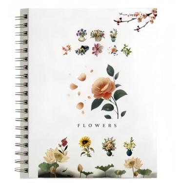 Imagem de Livro de aquarela de 24 cores com tinta, kit de aquarela para iniciantes, livro de exercícios aquarelas (flores - sem tinta)