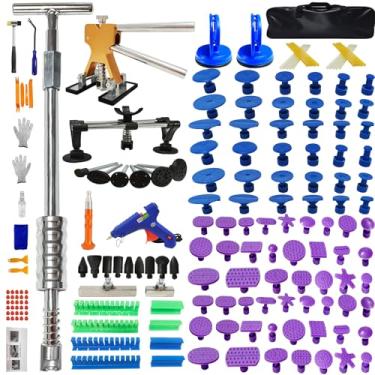 Imagem de Extrator deslizante antiderrapante de tamanho grande M16 176 peças, kit de remoção de amassados de carro sem pintura, reparo de danos de granizo da carroceria, ferramentas de remoção de amassados de