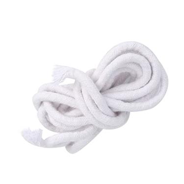 Imagem de Mingzhe Pavio de Algodão Trançado para Velas, Alta Absorção de óleo, Longa Duração, Toque Confortável, Ideal para Fazer Lamparinas a óleo Caseiras (6,6 pés).