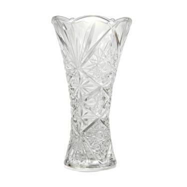 Imagem de Vaso De Vidro Alto Relevo Decoração Ambientes Flores - Vaso Alto para Flores e Decoração de Ambientes, Design Elegante para Sala de Estar, Mesa de Centro, Hall de Entrada e Presentes Especiais