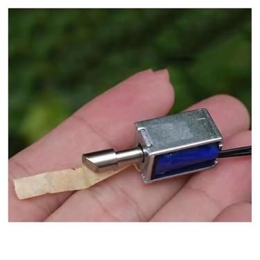 Imagem de 0420L5C12 DC 6V 7,4V Tipo de Sucção Solenoide Eletroímã Telescópico Solenoide Eletroímã Mola Curso Ímã 7mm