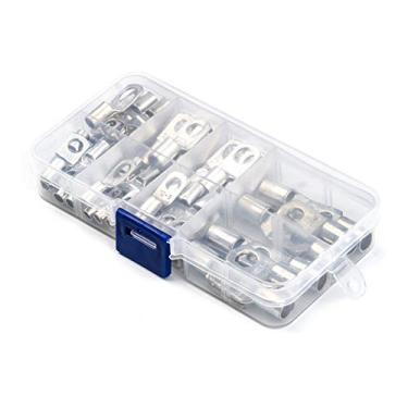 Imagem de 60PCS SC Terminais Lug Ring Conectores de Fio Elétrico Vedação de Cobre Estanhado Conector de Cabo de Bateria Conjunto de Caixa Terminal de Crimpagem