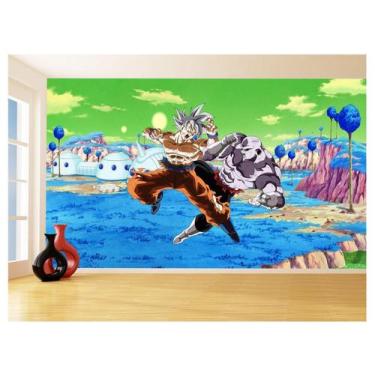 Imagem de Papel De Parede Dragon Ball Goku Vegeta Anime 3,5M Dbz418 - Você Decor
