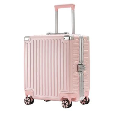 Imagem de Mala de viagem de 37 litros, carrinho pequeno de vários níveis, pode ser embarcado para viagens e viagens de negócios, estojo de transporte conveniente, rodízios giratórios de 360 graus, resistente a