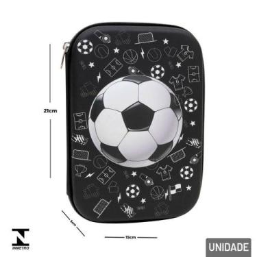 Imagem de Estojo Escolar Case 22,5cm 3D Figuras - Tudo em Caixa - Genérico