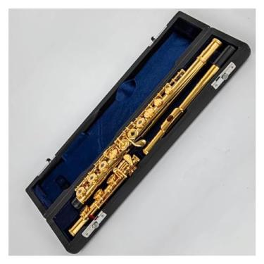 Imagem de Flauta Outfit Instrumento de flauta profissional banhado a cobre branco corpo liso tom C 17 furos