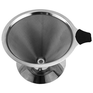 Imagem de Coador Filtro Café Inox Reutilizável Sem Filtro 11,5 x 8,5cm