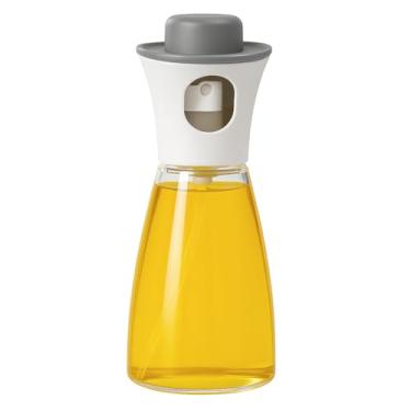 Imagem de Borrifador de Vidro 160ml para Azeite e Óleo – Spray Galheteiro Premium com Tampa Cinza – Para Vinagre Molhos e Temperos – Ideal para Uso Diário na Cozinha