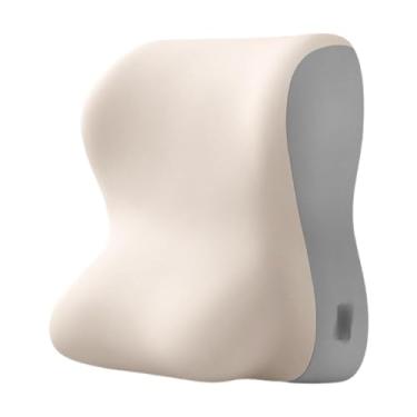 Imagem de Ioensy Almofada de apoio lombar, almofada para elevação pernas, simples de espuma viscoelástica para apoio costas, de rosto para baixo para assentos, Bege