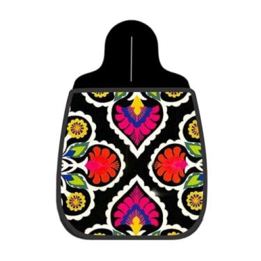 Imagem de Lixeira De Carro Organizador Lixinhocar Estampa Folk Colorida