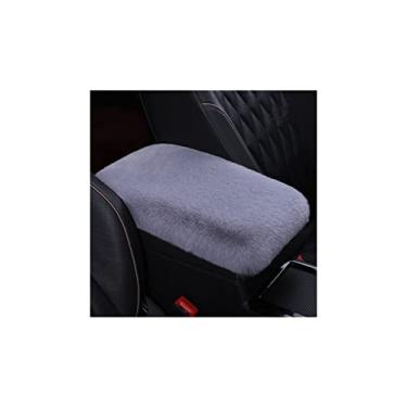 Imagem de 32 x 20 cm, almofada de cobertura de console central automotiva de pelúcia, almofada de apoio de braço macia e de suporte, capa de caixa de apoio de braço automático, almofada universal de apoio de