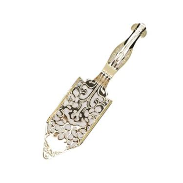 Imagem de Phefop Colher de Absinto, Colher de Coquetel de Absinto de Aço Inoxidável Vintage, Perfeita para Preparação e Mistura de (Ouro)