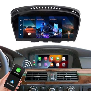 Imagem de AUTOabc Receptor de rádio multimídia com tela sensível ao toque Linux sem fio Carplay/Android Auto de 21 cm para BMW 3/5er E60/E63/E64/E90/E91/E92/E93 2005-2010 CCC-System HD 1920 * 720