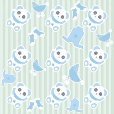 Imagem de Papel De Parede Infantil Ursinho Menino