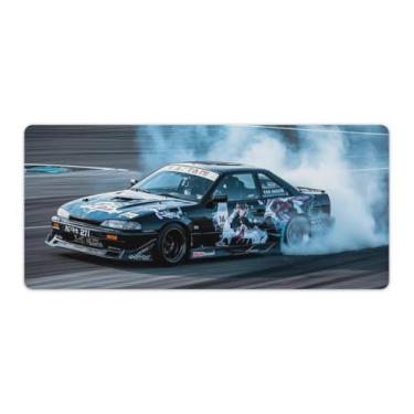 Imagem de HouLaiZhe Drift Car 240sx JDM Carro Esportes Grande Gaming Mouse Pad Tapete de Mesa Base de Borracha Antiderrapante Laptop Acessórios de Computador Suprimentos Bloco de Escrita para Escritório Casa 40