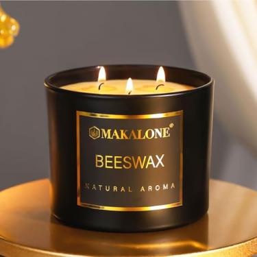 Imagem de Velas de pote de cera de abelha - preto