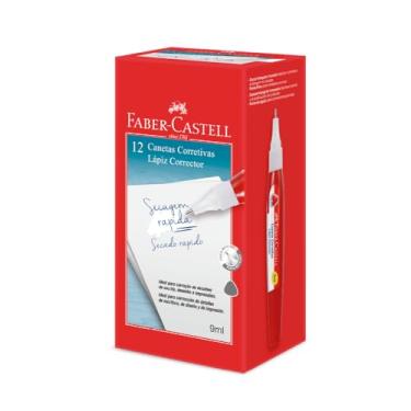 Imagem de Caneta Corretiva, Corretivo Líquido, Faber-Castell, 9ml, 12 Canetas