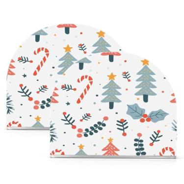 Imagem de Wassud Bonito porta-guardanapos de acrílico de Natal, dispensador de guardanapos de papel moderno para mesa, cozinha, sala de jantar, bancada 2 peças (comporta 50-60 guardanapos)