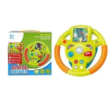 Imagem de Volante Simulador Musical Infantil com Ventosa, Sons, Luzes e Buzina, Interativo para Crianças 2-4 Anos