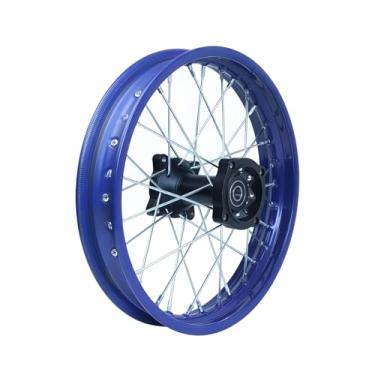 Imagem de Hauertzx Cubo de aro de roda compatível com 70CC 90CC 110CC 125CC 140CC 150CC 160CC Off Road Motocross Pit Dirt Rocket Bike (azul, 90/100-14 polegadas 12 mm)