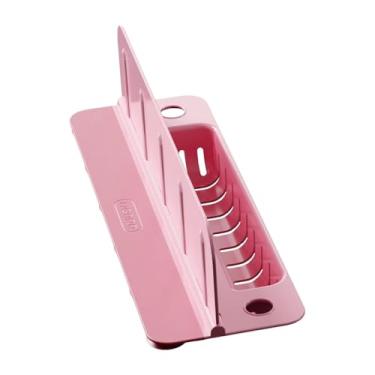 Imagem de Bothyi Protetor de pia para cozinha, defletor de água premium, fácil instalação, antiderrapante, divisor anti-respingos para lavagem de louça, Rosa