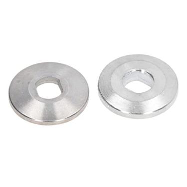 Imagem de Luqeeg Conjunto de 2 Unidades de Flange de Placa de Pressão de Alta Dureza para Serra Elétrica, Bloco de Rolamento de Carboneto Cimentado de Tamanho Padrão para Máquina de Serra de Alumínio de 10