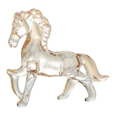 Imagem de Ｂｅｓｇａ Estátua de cavalo de vidro em miniatura, ornamento Feng Shui, peça de colecionador para decoração de loja, aniversário, casamento, inauguração de casa, Style I