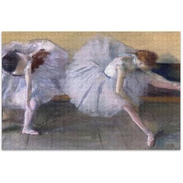 Imagem de Edgar Degas Balé Dançarinos Pintura Jigsaw Puzzles 1000 Peças Adultos Família Brinquedo Arte Personalizado Divertido Família Quebra-cabeça Jogos, 75 x 40 centímetros