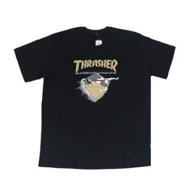 Imagem de Camiseta Thrasher Magazine First Cover - Preto-Unissex