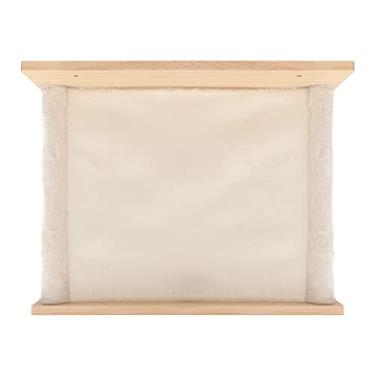 Imagem de Alomejor Poleiro da Janela do Gato, Cama Respirável do Gato Luxuoso da Rede Montada na Parede Com Quadro de Registro para o Poleiro Janela e Economia de Espaço