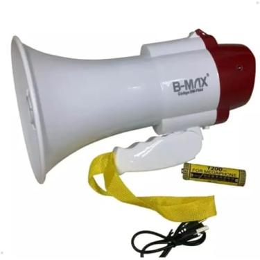 Imagem de Megafone Profissional Portátil Recarregável - Amplificador de Voz de Alta Potência, Função Sirene, Gravação de Áudio e Bateria de Lítio de Longa Duração