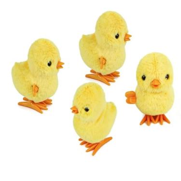 Imagem de Leyoceur Pintainho de pelúcia realista – brincadeira interativa para gatos em ambientes internos, pintinhos fofos resistentes a arranhões de corda de pelúcia realista amarelo