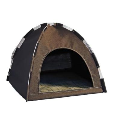 Imagem de Cama Caminha De pet Cachorro Barraca Tenda Toca Iglu Toca Cães Gato Pequeno Médio Grande Oxford,toca gatom,casinha de gato (Marrom)