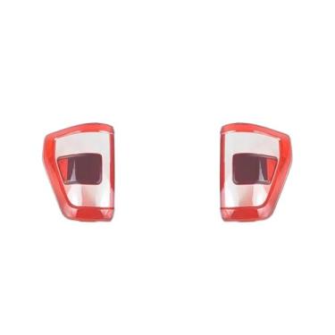 Imagem de compatível com ford F-150 2021 2022 2023 acessórios do carro capa da lâmpada traseira escudo da luz traseira habitação sombra traseira abajur claro(A pair)