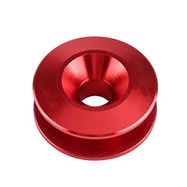 Imagem de ZJchao Kit de Arruela de Para-choque de Carro, Prendedor de Liga de Alumínio, Kit de Vestimenta para Para-choque Dianteiro e Traseiro, Tampas de Porta-malas, Conjunto de 4 Peças (Vermelho)