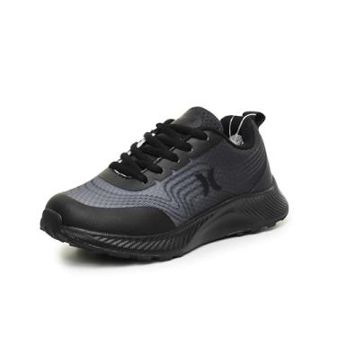 Imagem de Hurley Tênis infantil listrado – Tênis de corrida leve para meninos e meninas com cabedal respirável, palmilha acolchoada e sola de tração durável – Tênis esportivo diário para escola, esportes e