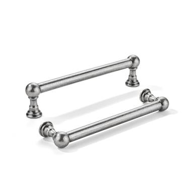 Imagem de khtumeware 10 pacotes de armário de estanho antigo com furo central de 15 cm, armário sólido resistente, armário de manuseio, penteadeira, manuseio de prata antiga de cozinha, armário de banheiro