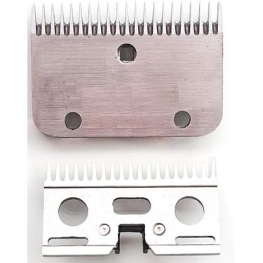 Imagem de Kit Lâminas Superior e Inferior Tosa Cavalo Gado Crina Equino Pônei Ég