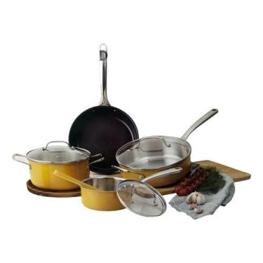 Imagem de Conjunto De Panelas 4 Pecas Aluminio Easy Cook - Amarela, Amarelo