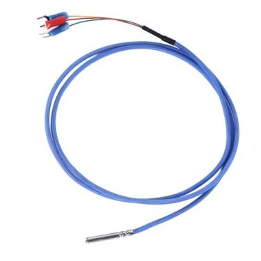 Imagem de Sonda de aço inoxidável, fio PTFE banhado a prata à prova d'água RTD PT100 Sonda de sensor de temperatura com terminal em forma de Y para várias aplicações