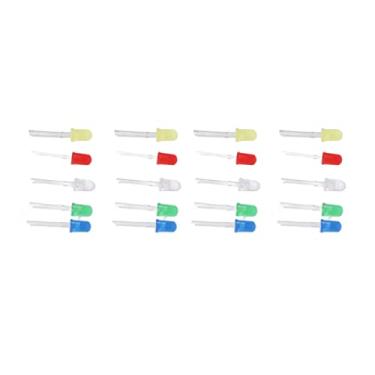 Imagem de Acouto Kit de Diodo Emissor de Luz LED Sortido de 1000 Unidades - 5 Cores Lâmpadas de 5 Mm para Projetos DIY, Displays e Iluminação Automotiva
