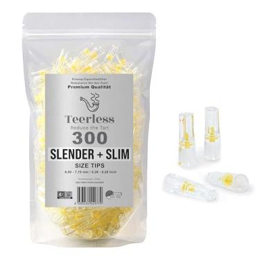 Imagem de TEERLESS Filtros para Cigarros Finos 300 Filtros Descartáveis que Reduzem Alcatrão e Substâncias Químicas - Sem BPA - Mantém o Sabor Original