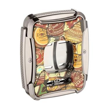 Imagem de JDIME Ferramenta de corte de guilhotina de charuto de grande diâmetro para fumar com caixa de presente (A)