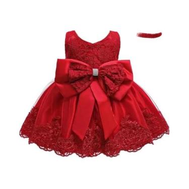 Imagem de Vestido De Natal Branco Puff Para Meninas, Elegante Vestido De Dama De