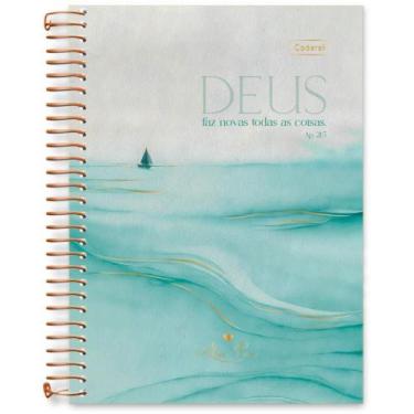 Imagem de Caderno 10X1 Capa Dura Colegial ABA Pai 160 Folhas Pacote com 4 - Cade